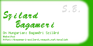 szilard bagameri business card