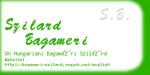 szilard bagameri business card